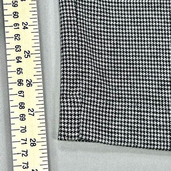 Alfred Dunner Pants Women's 16 Black White Houndstooth Pockets Stretch Pull On - Picture 7 of 9
